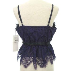 sacai 19AW レース キャミソール ドロスト ウエストシェイプ 2 パープル