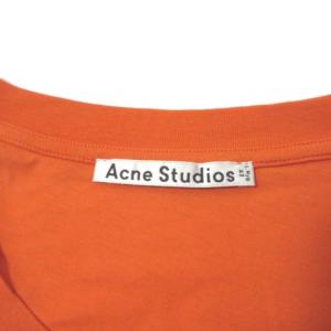 Acne Studios 半袖 Ｔシャツ カットソー オレンジ S コットン X