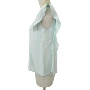 Chloe フリル ノースリーブ カットソー トップス ブラウス イタリア製 国内正規 36 ライトグリーン系  IBO24