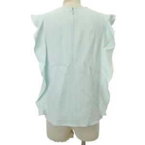 Chloe フリル ノースリーブ カットソー トップス ブラウス イタリア製 国内正規 36 ライトグリーン系  IBO24