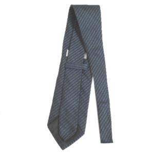 GIORGIO ARMANI ネクタイ ワイドタイ シルク 総ロゴ ブルー