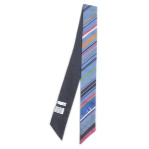 ANAYI 近年 チェーンフリンジPTタイスカーフ ボウタイ シルク マルチカラー