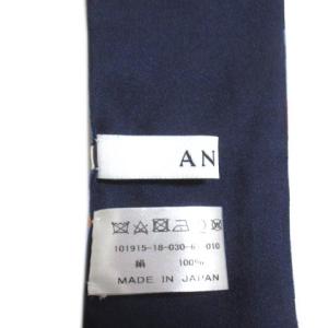 ANAYI 近年 チェーンフリンジPTタイスカーフ ボウタイ シルク マルチカラー