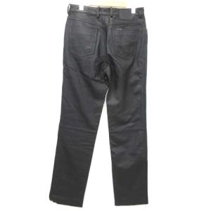 HARLEY DAVIDSON レザーパンツ バイカー ライダース レザーパッチ ロゴボタン ジップフライ アメカジ 32