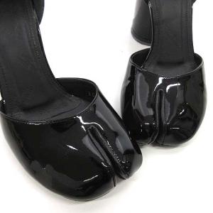 Maison Margiela 18SS tabi パテント パンプス ヒール 足袋 チャンキーヒール 35 黒