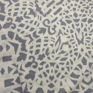 LEONARD 総柄 カットソー 半袖 Tシャツ 裾スリット トップス Lサイズ グレー