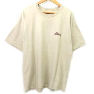 NEIGHBORHOOD 美品 22ss Tシャツ 半袖 丸首 ワンポイント 文字 ロゴ コットン100％  M ベージュ 日本製