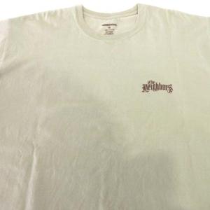 NEIGHBORHOOD 美品 22ss Tシャツ 半袖 丸首 ワンポイント 文字 ロゴ コットン100％  M ベージュ 日本製