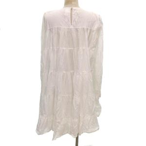 Merlette フレア ティアードワンピース ひざ丈 XS 白