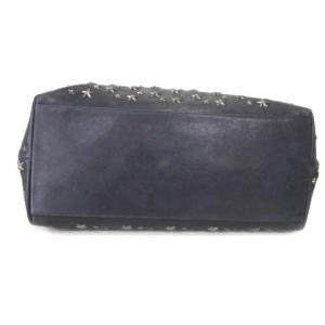 JIMMY CHOO スタースタッズ トートバッグ ソフィアL レザー カモフラージュ柄 紺