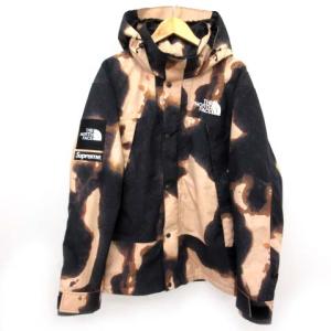 21FW Bleached Denim Print Mountain Jacket L