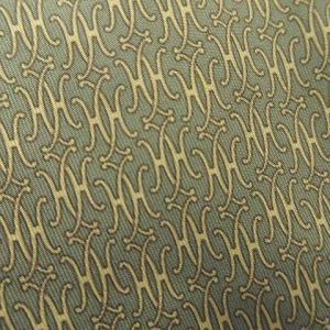 HERMES H総柄 ネクタイ シルク レギュラータイ ビジネス フォーマル フランス製 グリーン IBO25