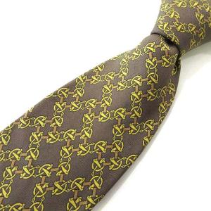 ビット柄 ネクタイ シルク レギュラータイ ビジネス フォーマル フランス製 ベージュ系 IBO25