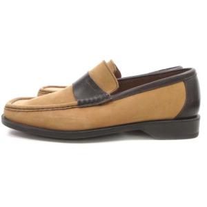 BALLY ローファー カジュアルシューズ スエード レザー スクエアトゥ EU6.5 ブラウン イタリア製