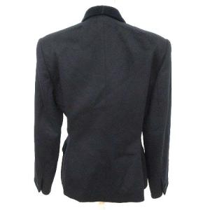 Christian Dior SPORT ヴィンテージ テーラード ジャケット ベロア シングル 5B 国内正規 ウール M ブラック IBO25