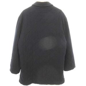 HERMES コート カシミヤ混 50 紺