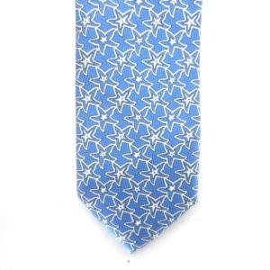 Salvatore Ferragamo レギュラータイ ネクタイ ビジネス 総柄 シルク ブルー