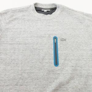 LACOSTE 美品 ルーズフィット TECHスウエット クルーネック トレーナー 長袖 ワニロゴパッチ ポケット