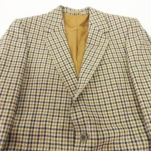Aquascutum テーラードジャケット チェック クラブ38 ベージュ