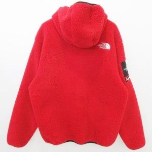 Supreme x THE NORTH FACE 20AW Logo Hooded Fleece 赤 L