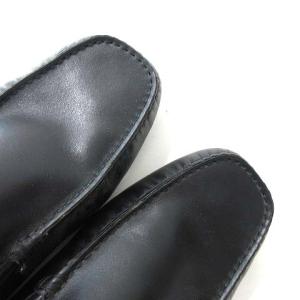 TOD'S ドライビングシューズ ローファー スリッポン レザー 6.5 ブラック
