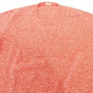 malo カシミヤ100% ニット セーター 長袖 丸首 ゆったりシルエット 防寒 カジュアル  9 M Lサイズ相当 レッド イタリア製