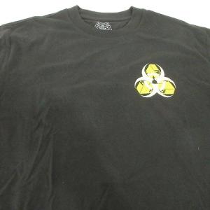 PALACE 21SS BIO HAZARD バイオハザード Tシャツ 半袖 丸首 ストリート ワンポイント 両面プリント 文字 ロゴ コットン100％