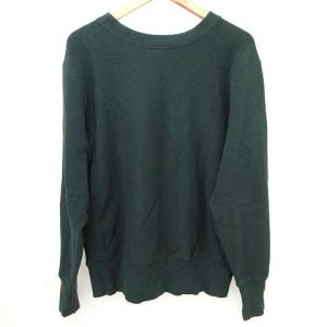 Champion 青タグ復刻 リバースウィーブ スウェット カレッジロゴ M 緑