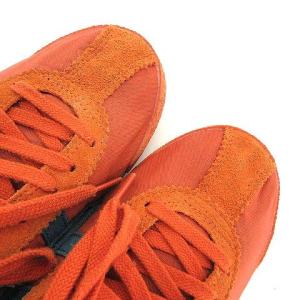 Onitsuka Tiger スニーカー ミッドカット スエード 24.5cm オレンジ