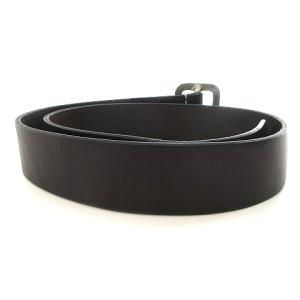 SUGAR CANE ベルト ピンバックル ロゴ刻印 レザー 34 ブラウン