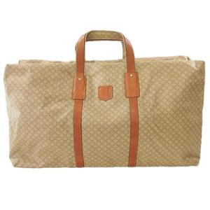 ボストンバッグ マカダム 鞄 カバン ロゴ 総柄 大きいサイズ 旅行 大容量 ベージュ 茶 ブラウン IBO26