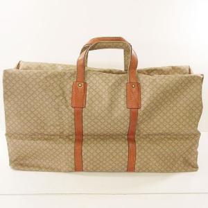 CELINE ボストンバッグ マカダム 鞄 カバン ロゴ 総柄 大きいサイズ 旅行 大容量 ベージュ 茶 ブラウン IBO26