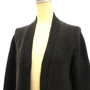 HERMES ゴルチェ期 カシミヤ カーディガン ニット 国内正規 羽織り ネイビー 