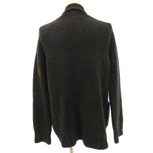 HERMES ゴルチェ期 カシミヤ カーディガン ニット 国内正規 羽織り ネイビー 