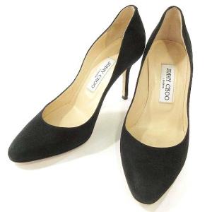 スエード パンプス ハイヒール スタンダード アーモンドトゥ 無地 36 1