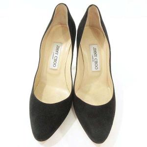 JIMMY CHOO スエード パンプス ハイヒール スタンダード アーモンドトゥ 無地 36 1