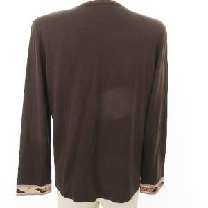 LEONARD ファッション FASHION カシミヤ100% カーディガン ニット ジャケット 型パッド ラインストーン 花柄 ロゴボタン