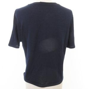 LEONARD ファッション FASHION 半袖 カットソー Tシャツ トップス クルーネック ドット 千鳥 コットン LL 大きいサイズ