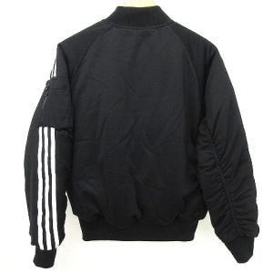 adidas Originals ブルゾン ボンバージャケット 中綿 ジップ ライン コットン M ブラック RMD