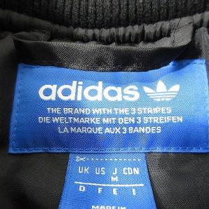 adidas Originals ブルゾン ボンバージャケット 中綿 ジップ ライン コットン M ブラック RMD