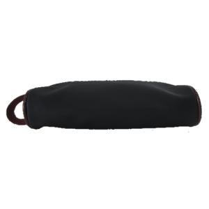 LACOSTE 美品 クラッチバッグ セカンドバッグ ポーチ ロゴ ブラック えんじ PVC RMD