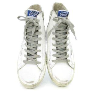 GOLDEN GOOSE Deuxieme Classe 21AW FRANCY LAMINATED ヴィンテージ加工 36 白