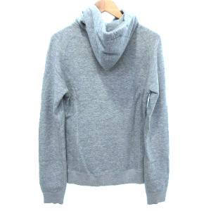 AKM 美品 セットアップ スウェット パーカー フーディー プルオーバー パンツ スタッズ フロッキーロゴ コットン M グレー