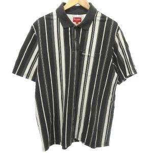 20ss VERTICAL STRIPE POLO ポロシャツ 半袖 ワンポイント 刺繍