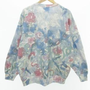 Supreme 21SS small box logo crew Watercolor Floral L 青