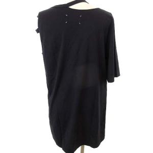 Martin Margiela 1 美品 アシンメトリー カットソー アシメ トップス S51GC0393 無地 コットン S 紺 ネイビー