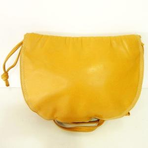 LOEWE ショルダーバッグ ポシェット ナッパレザー アナグラム イエロー