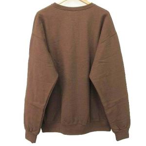 WACKO MARIA 22SS STILL SMOKIN CREW NECK SWEAT SHIRT ブラウン