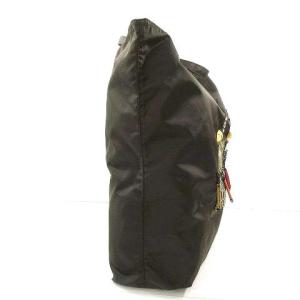 PRADA ロボット トートバッグ ナイロン ハンドバッグ スタッズ チェーン レザー イタリア製 カーキ系