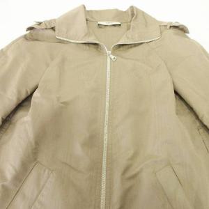 PRADA ロングコート シルク 38 ベージュ